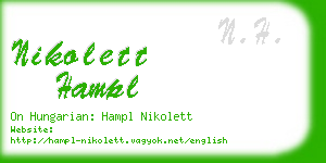 nikolett hampl business card